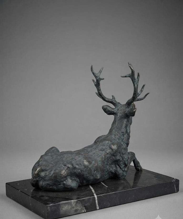 Bronze sculpture of majestic "Reindeer".