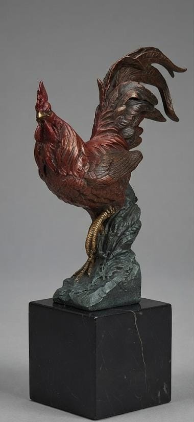 Bronze sculpture of "Rooster"